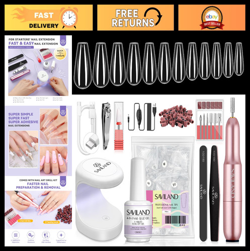 Complete gel nail kit with - nail,